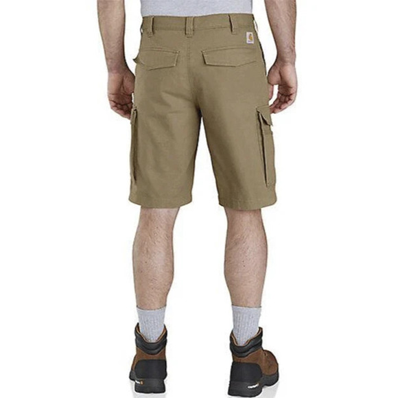 NWT Carhartt Rugged Flex Relaxed Canvas Cargo Work Short Khaki 103542-253 42 - Picture 8 of 13